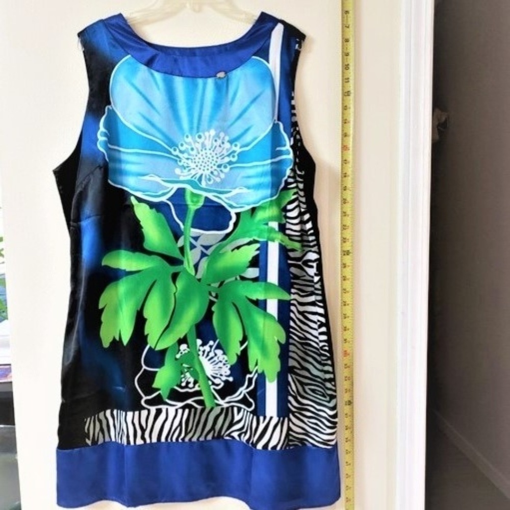 * Madison Paige II Satin Feel Jungle Dress